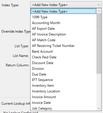 ConfigureInvoiceEntryFieldsConfigureLookupIndexListfielddropdown-mh