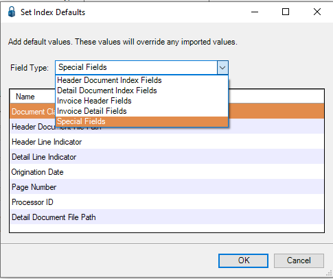 CSVImportConfigurationSetIndexDefaultsdialogFieldTypedropdown-mh