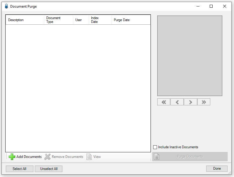 DocumentPurgeScreen