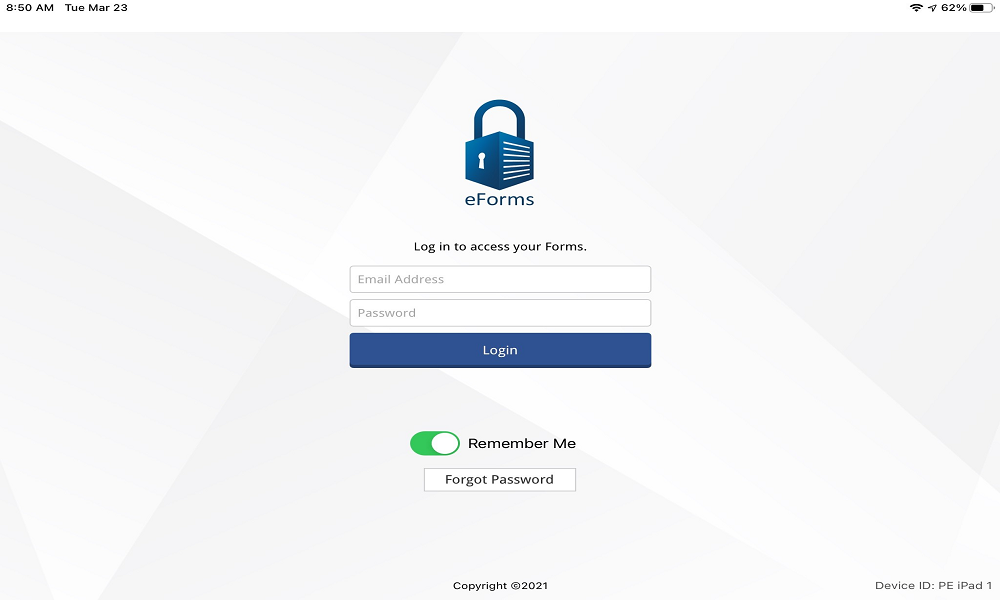 eFormsiPadLoginscreen-mh