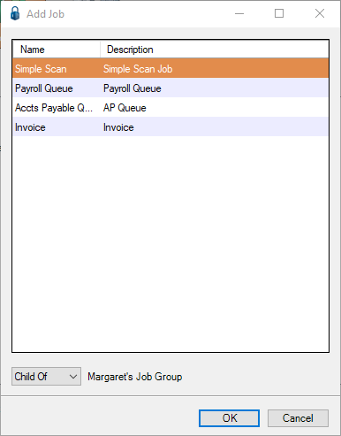 FujitsuScannerConfigureFujitsuPaperstreamwindowCreateJobGroupsrightclickAddJobdialog-mh