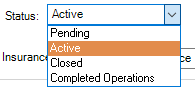 GreenlightJobmainscreenInfotabStatusfielddropdown-mh