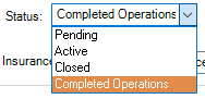 GreenlightJobmainscreenInfotabStatusfielddropdownCompletedOperations-mh