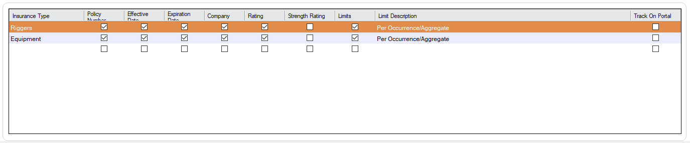 GreenlightmainscreenConfigurationtabotherpolicyinsurancegrid-mh