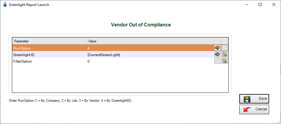 GreenlightManageGreenlightEmailTemplatestabwindowGreenlightReportLaunchdialogVendorOutofCompliance-mh