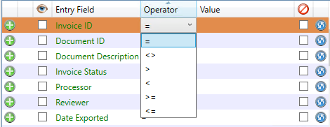 InvoiceSearchEntryFieldOperatorColumnwithnumericsymbols-mh