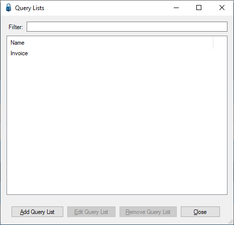 QueryListDialog