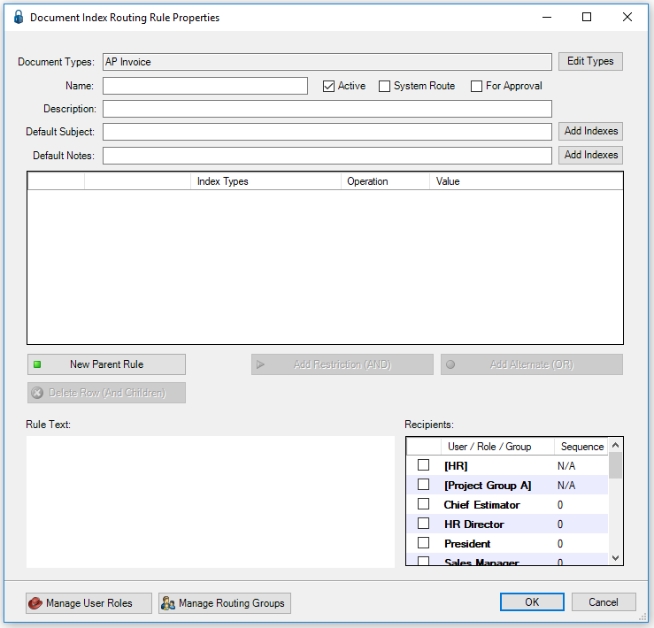 VaultDocumentIndexRoutingRuleProperties-mh