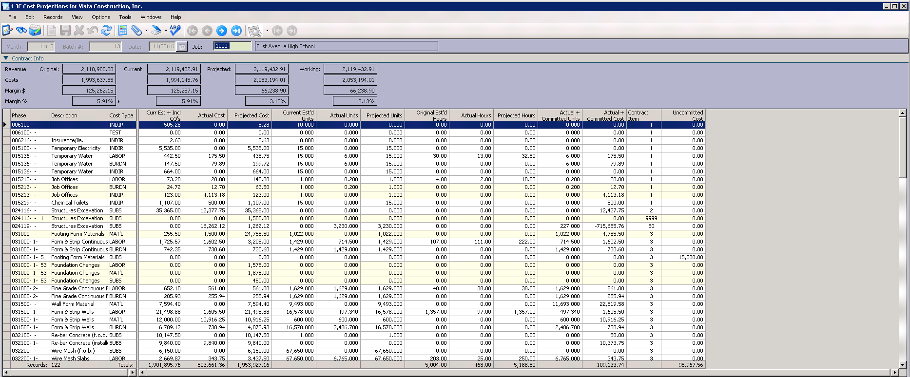 ViewpointJobCostJobCostProjectionsscreen-mh