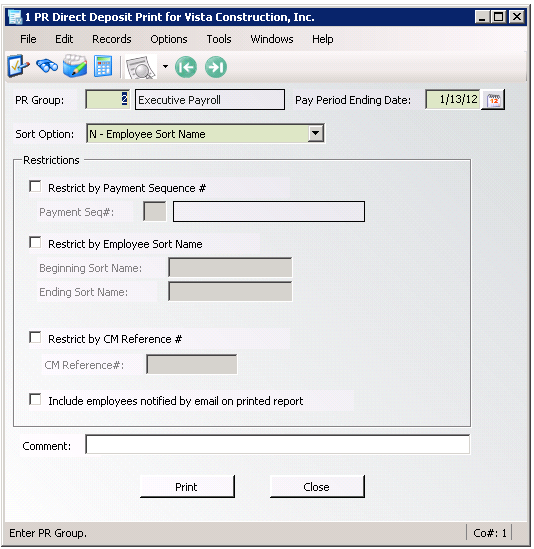 ViewpointPayrollEmployeePayDirectDepositPRDirectDepositPrintwindow-mh