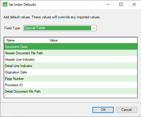 CSVImportConfigurationSetIndexDefaultsdialogSpecialFieldsDocumentClass-mh