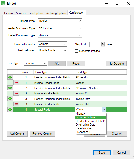 CSVImportConfigurationSpecialFieldsFieldTypecolumndropdown-mh