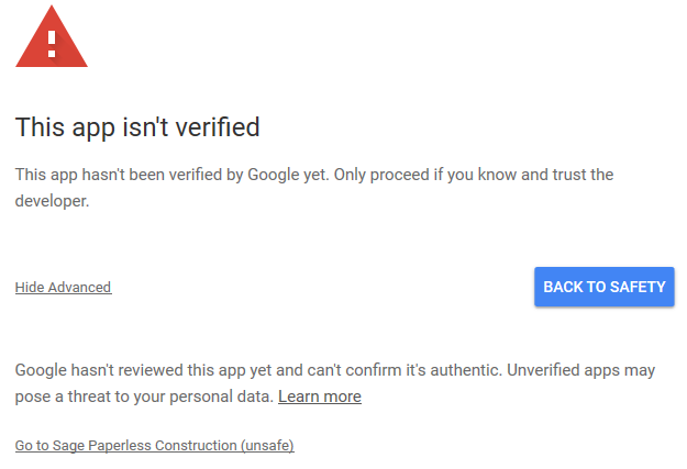 GoogleAccountnotVerifiedwarningwithlink-mh