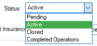 GreenlightJobmainscreenInfotabStatusfielddropdown-mh