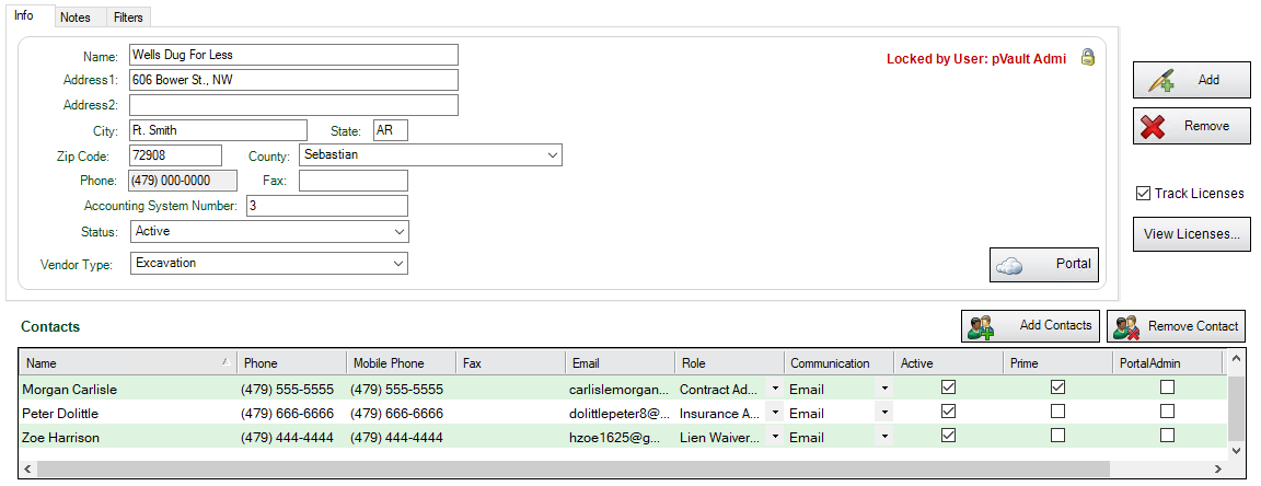 GreenlightMasterAddressBookmainpageAddContactContactswindowpopulated-mh