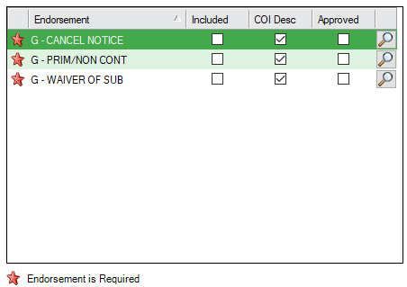 GreenlightVendorVendorInsurancetabEndorsementCodegrid-mh