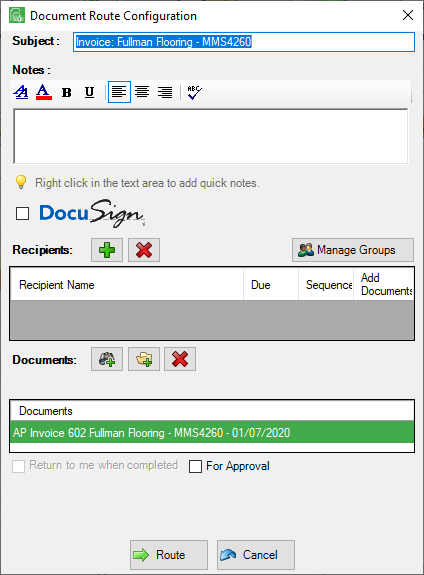 InvoiceSearchDocRouteDocumentRouteConfigurationdialog-mh