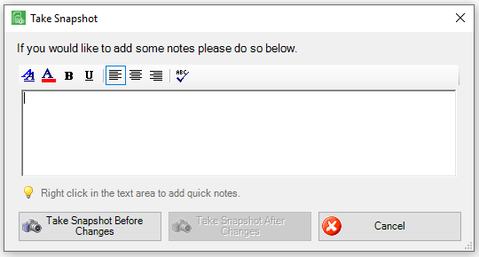 SnapshotNotes
