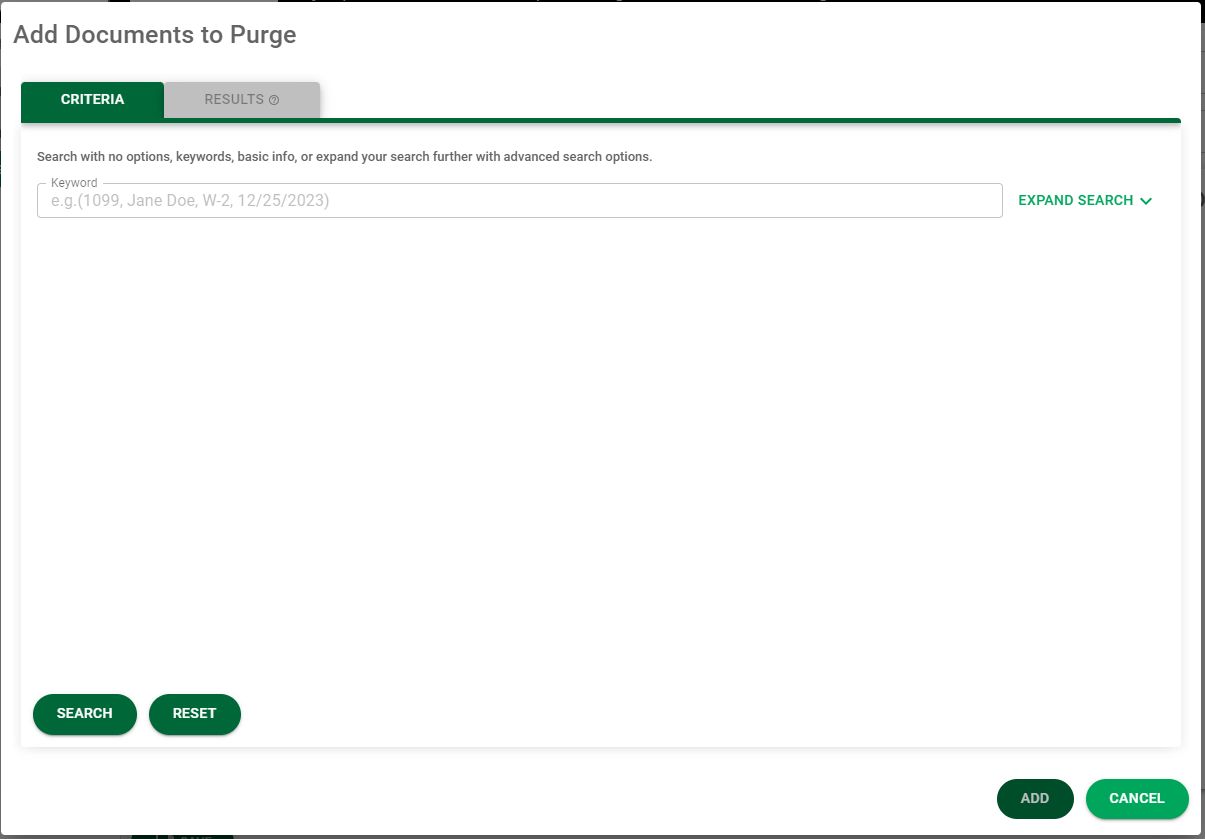 AddDocumentsToPurge