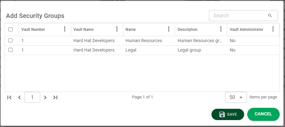 AddSecurityGroupsList