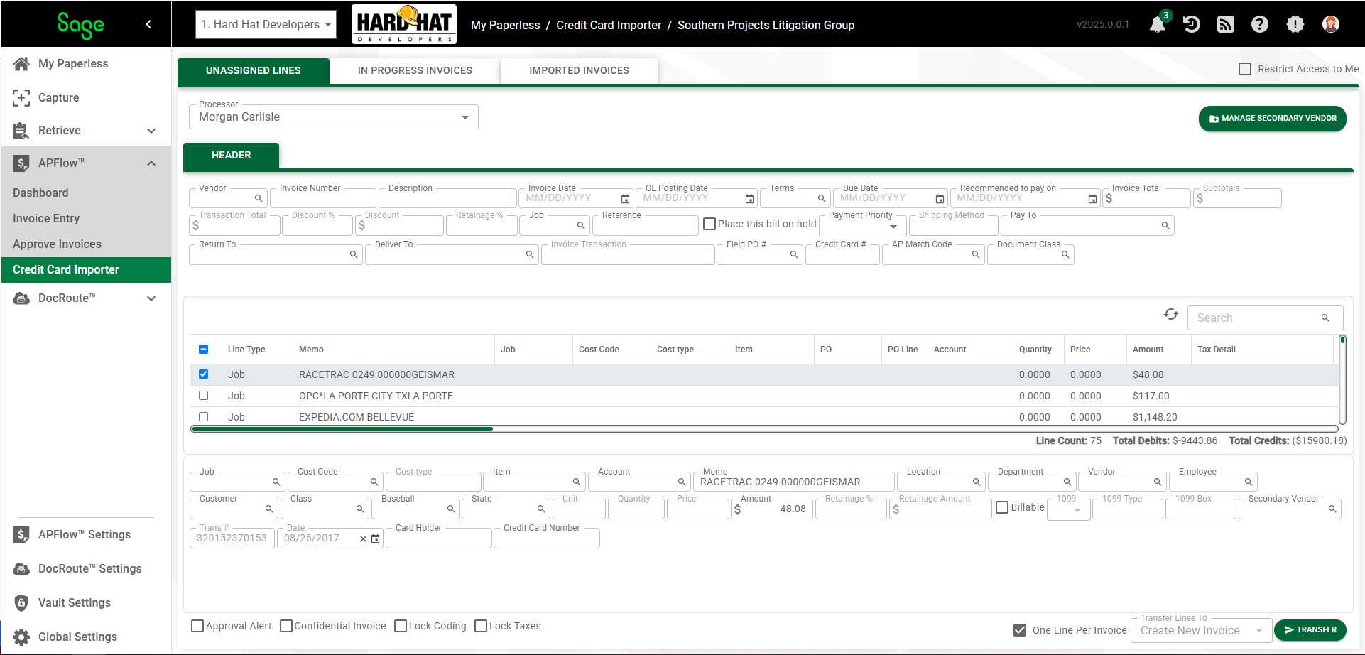 CCImainpageUnassignedwithOneLinePerInvoicecheckbox-mh