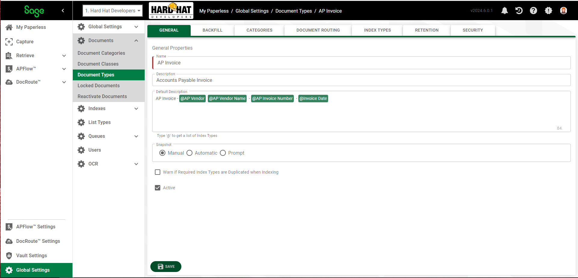 DocumentTypeGeneralTab