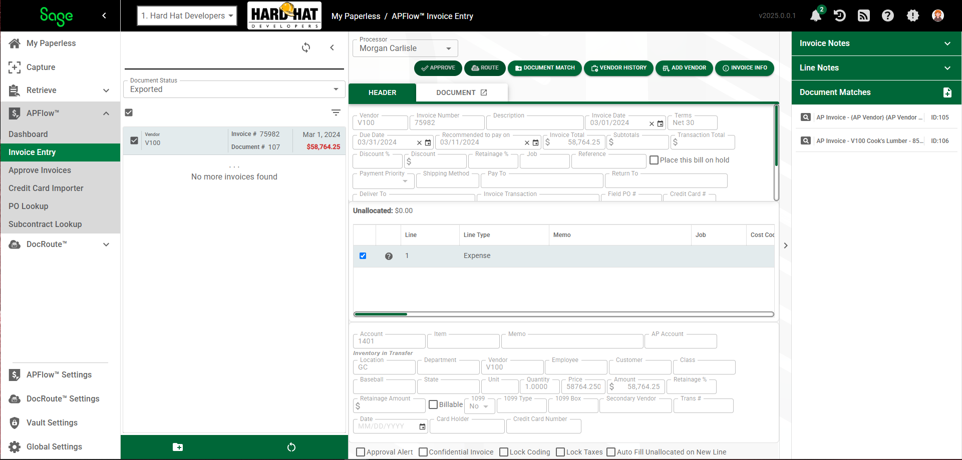InvoiceEntrymainpageExportedstatus-mh