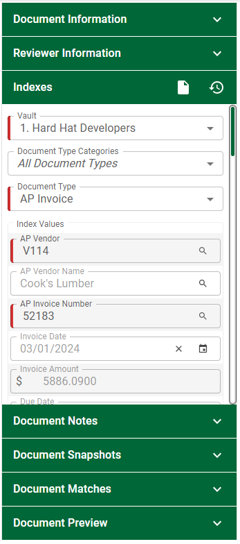 PVCRetrieveQueuesDocumentInformationpaneIndexessection-mh