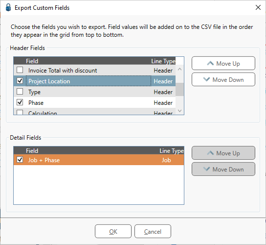 ConfigureInvoiceEntryFieldsCustomFieldExportingExportCustomFieldsdialogselected-mh