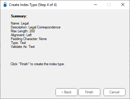 CreateIndexWizard4of4