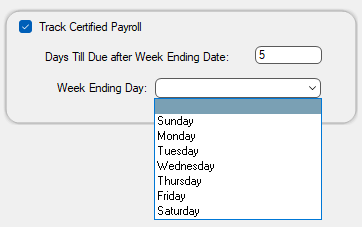 GreenlightCertifiedPayrollmainscreenInfoactiveTrackCertifiedPayrollcheckboxWeekEndingDayfield-mh