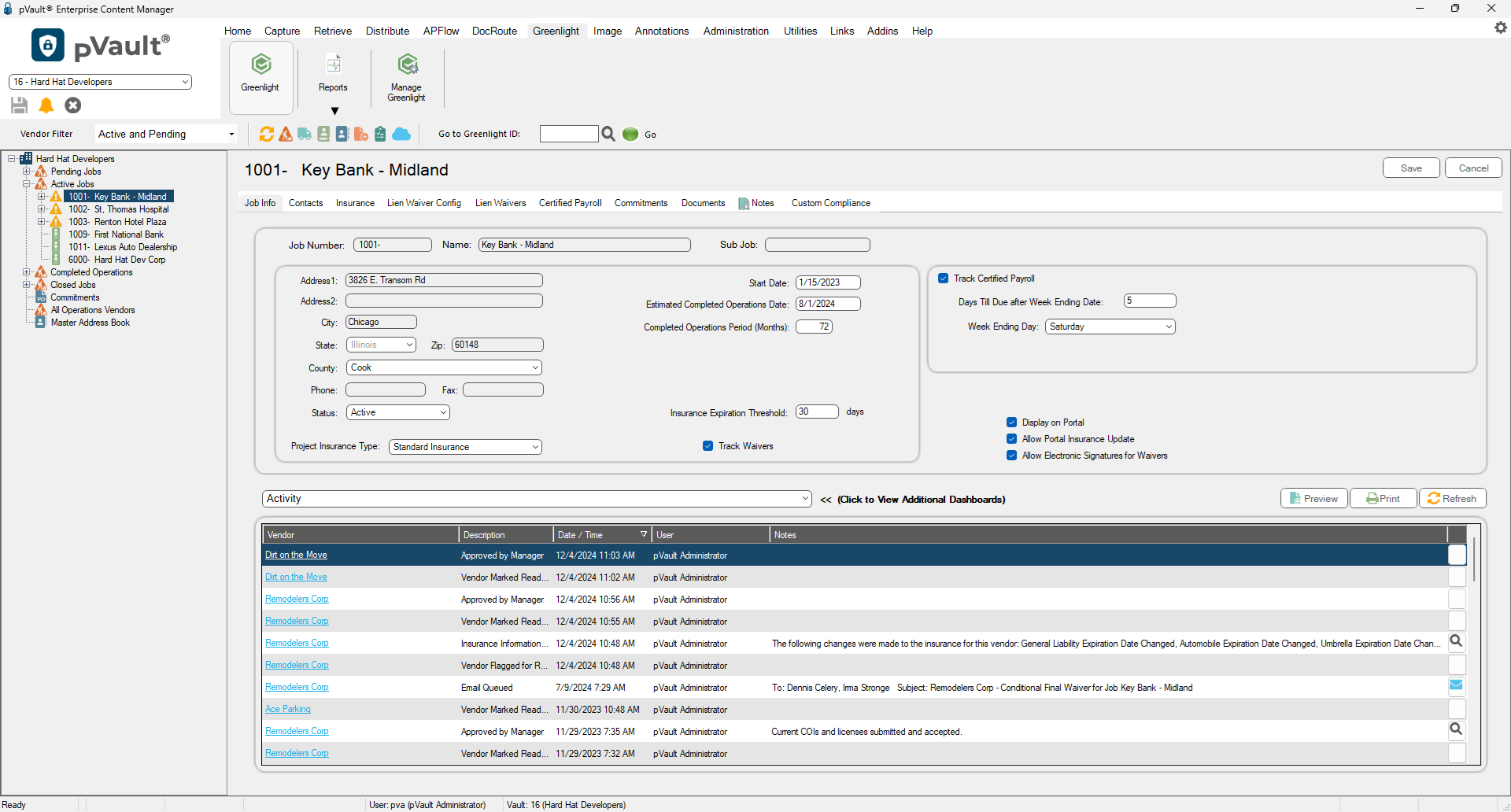 GreenlightCertifiedPayrollmainscreenInfotabactive-mh