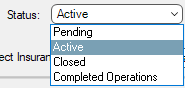 GreenlightJobmainscreenInfotabStatusfielddropdown-mh