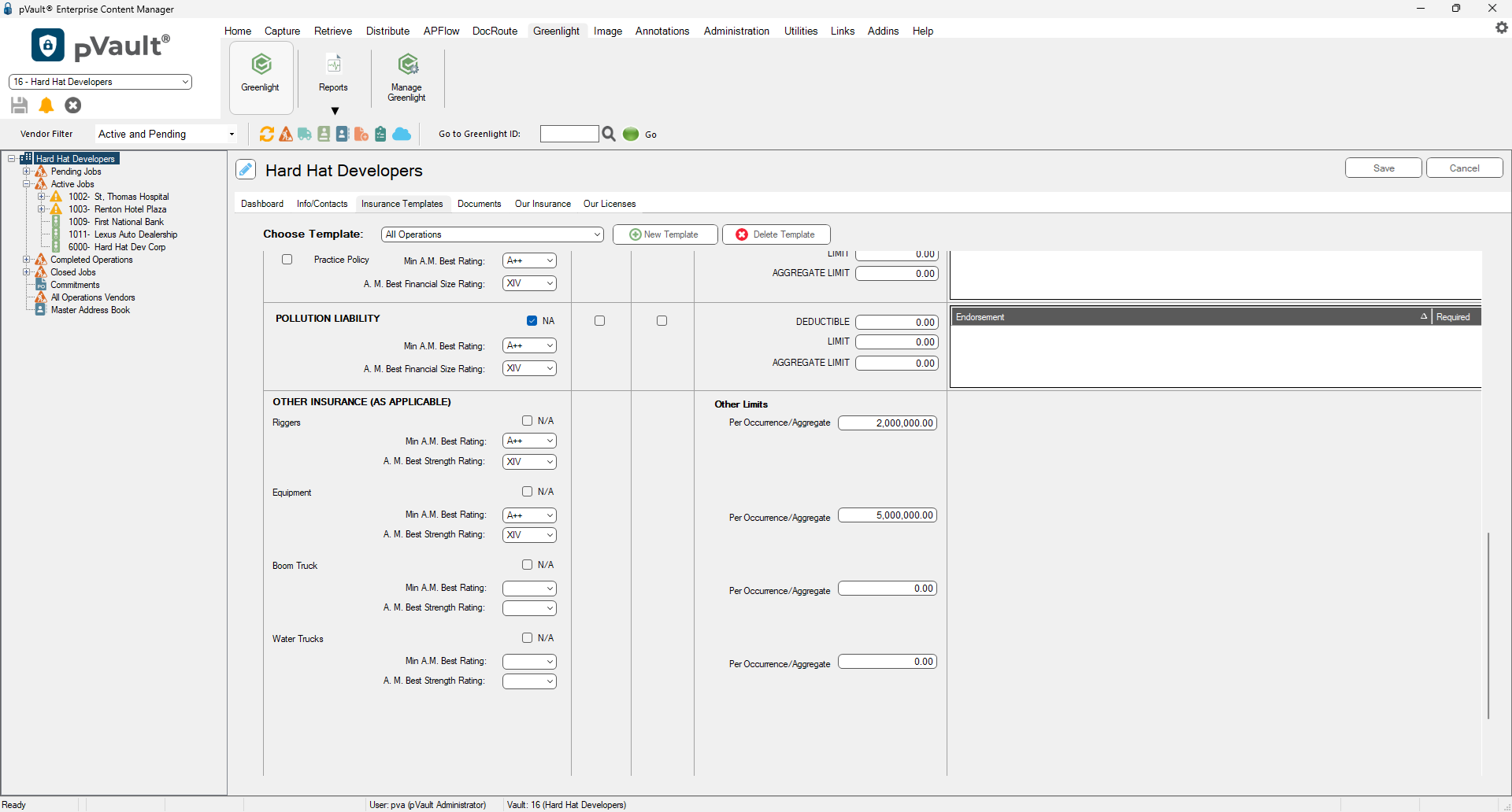 GreenlightmainscreenInsuranceTemplatestabwithothercustompolicytypes-mh