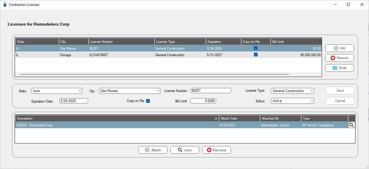 GreenlightMasterAddressBookViewLicensesContractorLicenseswindow-mh