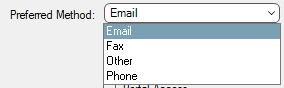 GreenlightVendorscreenVendorContactstabContacttoaddnewcontactPreferredMethodfielddropdown-mh