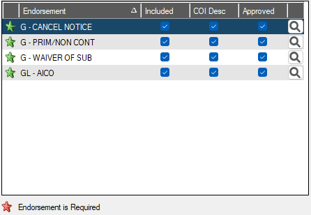 GreenlightVendorVendorInsurancetabEndorsementCodegrid-mh