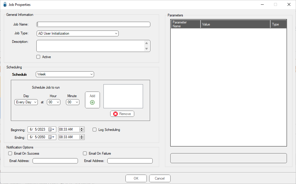 ImporterFolderWatchJobPollJobSetup