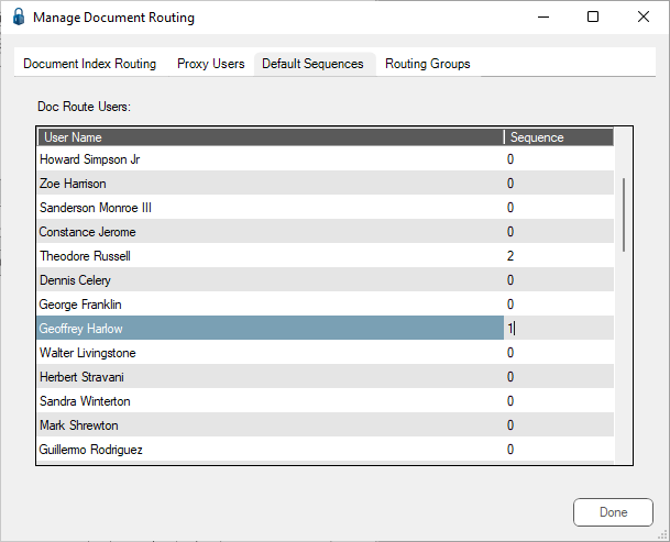 ManageDocRouteManageDocumentRoutingdialogDefaultSequencestabSequencechanges-mh