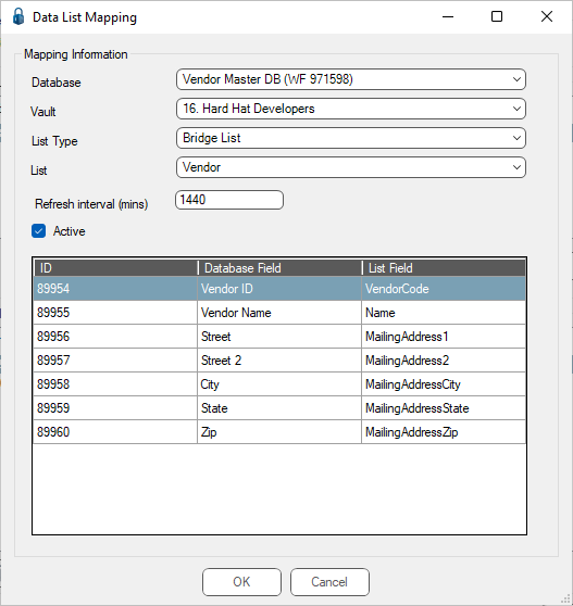 OCREditMappingbuttonDataListMappingforDatabaseNameentrywindow-mh