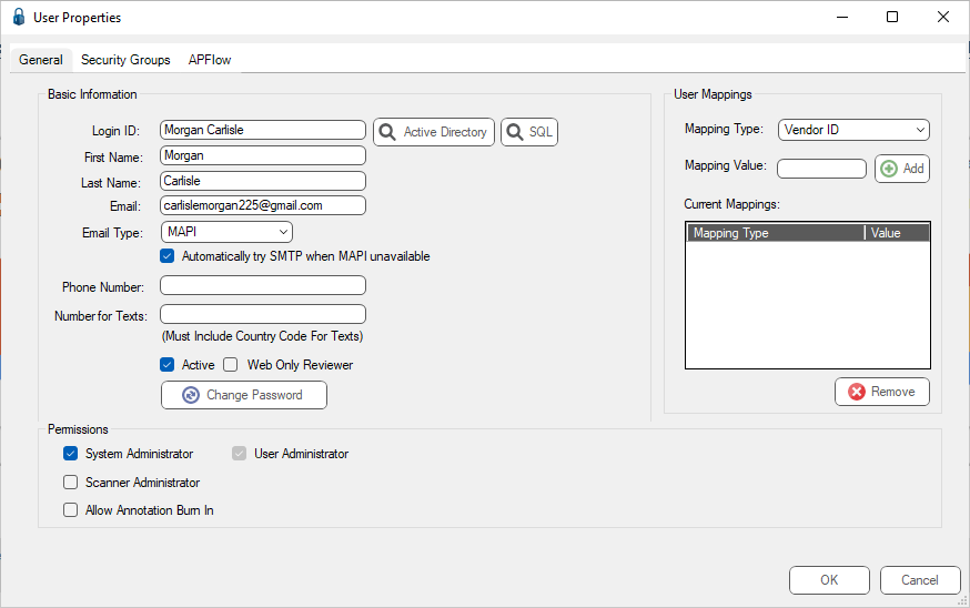 UserMapping