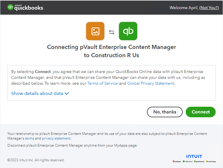 VaultPropertiesBridgetabQuickBooksIntuitGrantAccessdialog-mh