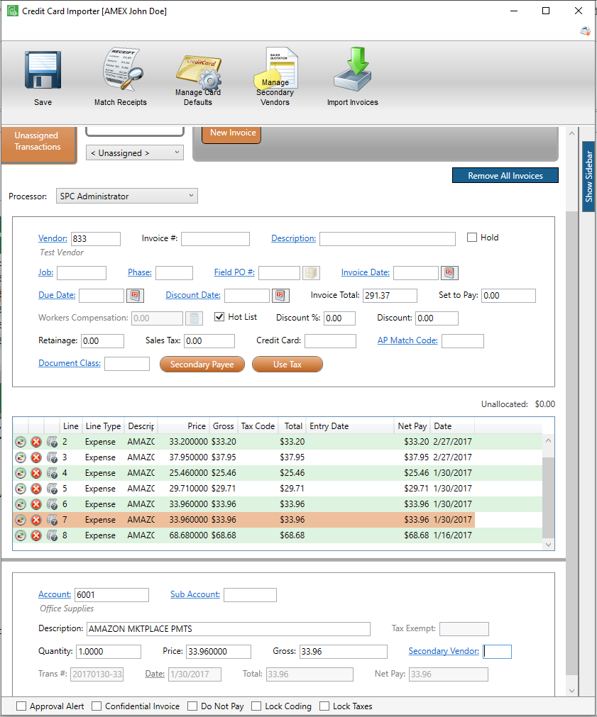 CreditCardImporterCreditCardImportermainscreeninvoice2-mh