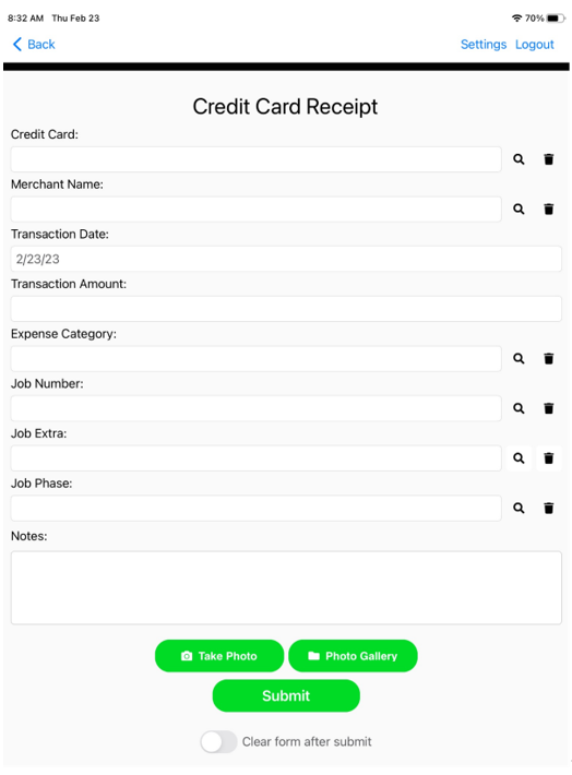 eCaptureCreditCardReceiptsCreditCardReceiptswithcurrentTransactionDatefield-mh