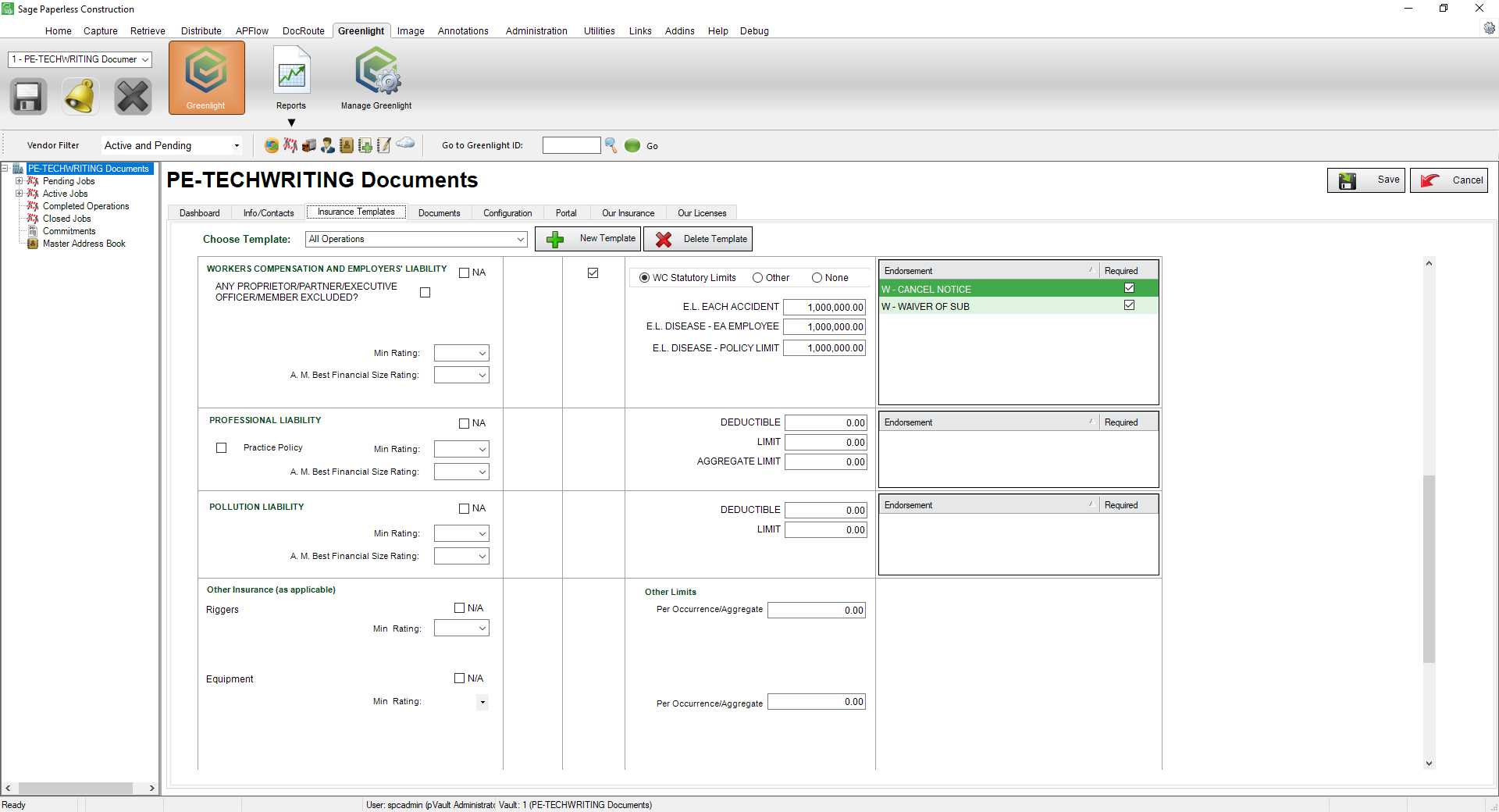 GreenlightmainscreenInsuranceTemplatestabwithothercustompolicytypes-mh