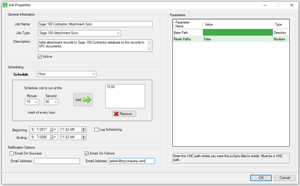 JobPollSage100AttachmentSyncSetup