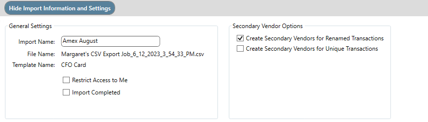 CreditCardImporterShowImportInformationandSettingscollapsiblebox-mh