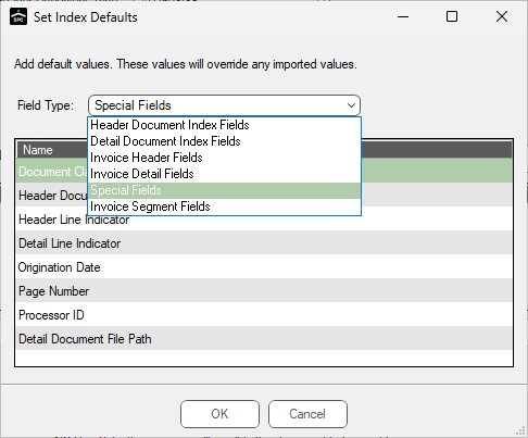 CSVImportConfigurationSetIndexDefaultsdialogFieldTypedropdown-mh