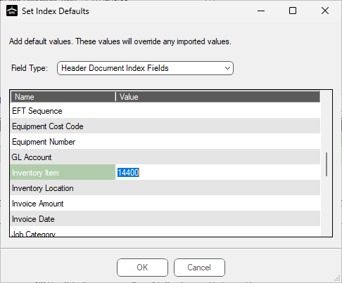 CSVImportConfigurationSetIndexDefaultsdialogpostlookupDocumentImport-mh