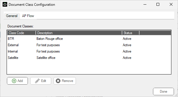 DocumentClassList